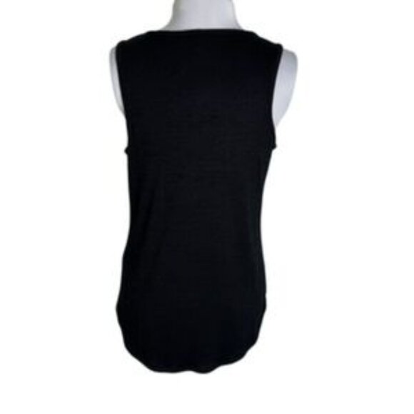 Black Scoop Neck Tank Top - Picture 4 of 4